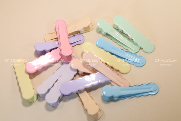 Wave Macaroon color Hair clips for DIY