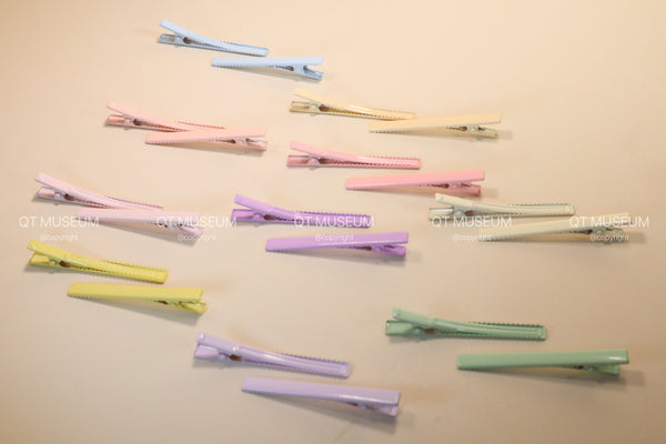 Long Thin Macaroon color Hair clips for DIY