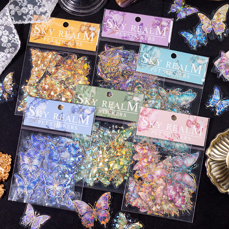 Butterfly Ice Crystal PET Stickers – QT MUSEUM