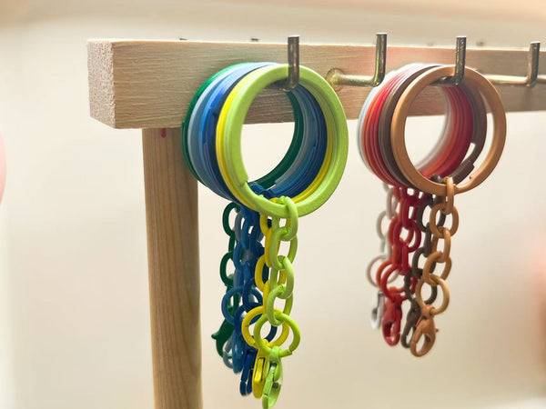 Ring Keychain Lock With Chain